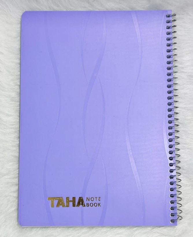 دفتر 50 برگ سیمی طلقی TAHA