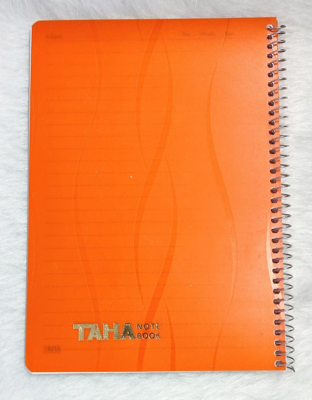 دفتر 50 برگ سیمی طلقی TAHA