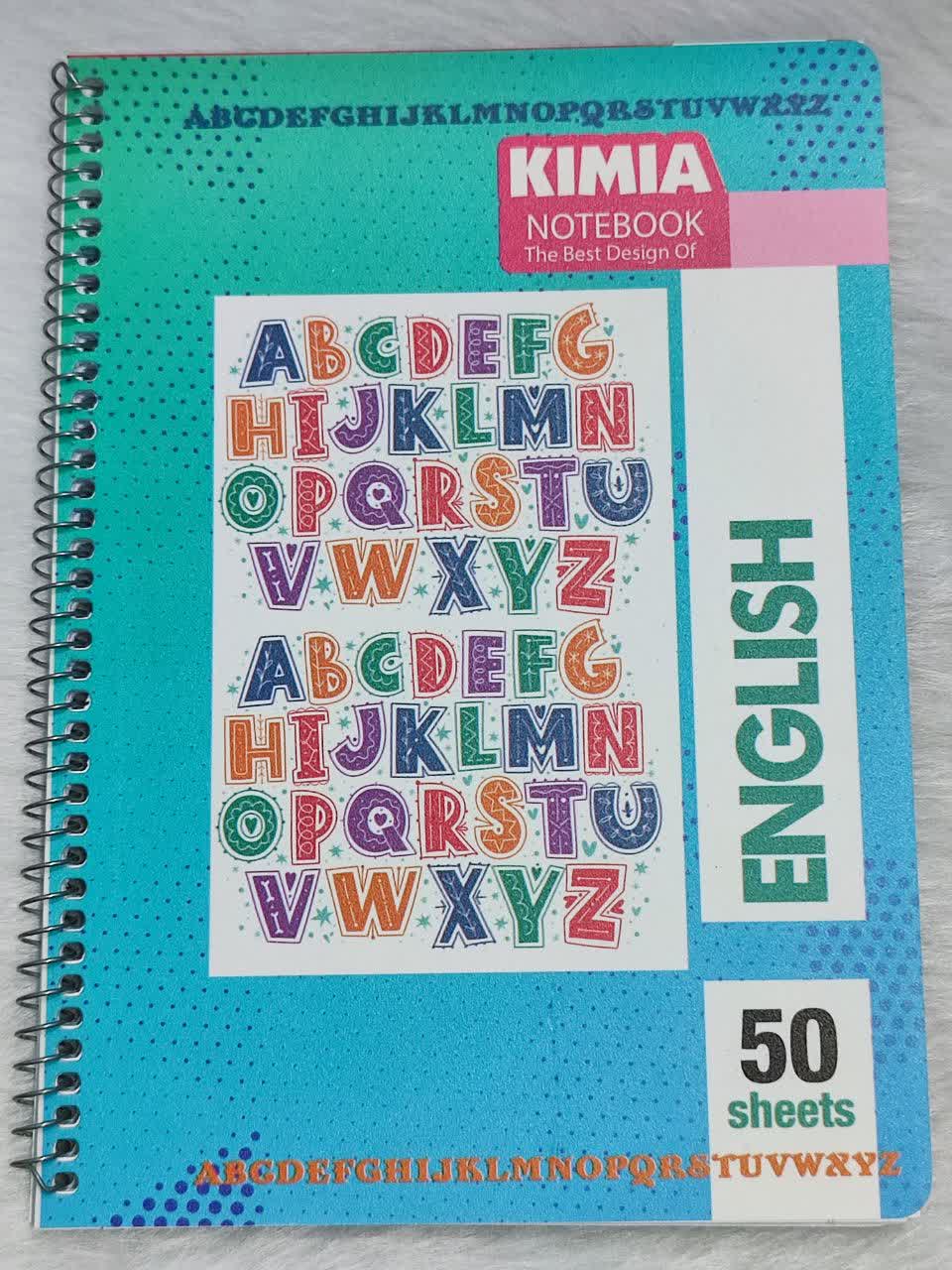 دفتر زبان 50 برگ 4 خط KIMIA